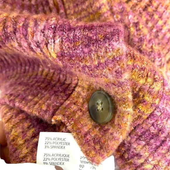 DEX Space Dye Button Front Oversized Cardigan - Picture 14 of 14